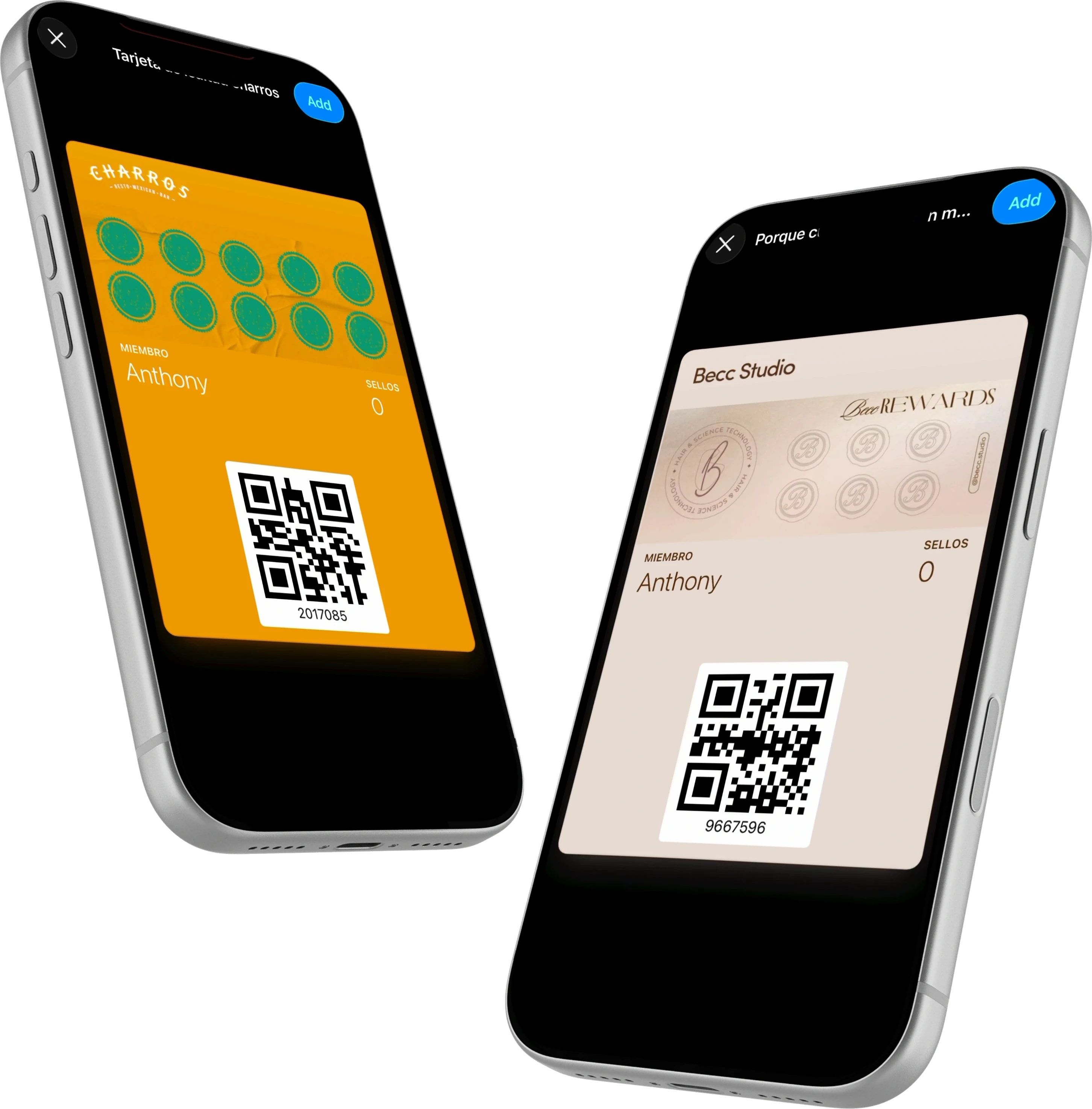 Tarjetas de lealtad de Revly en Apple Wallet